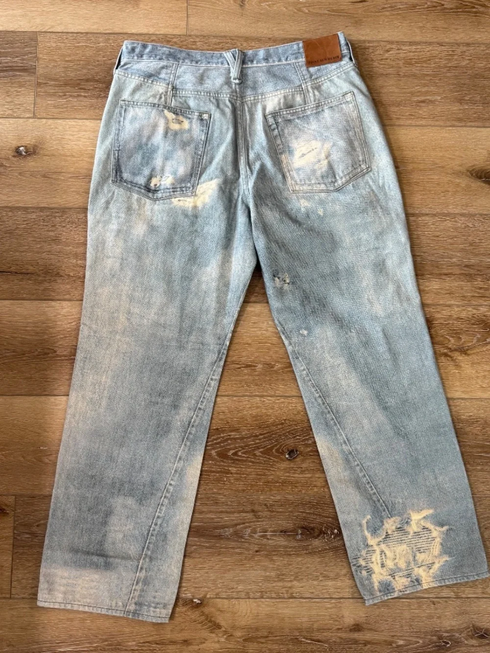 J. Crew Point Sur Women's Light Blue Distressed Straight Leg Jeans Sz 32 NWT